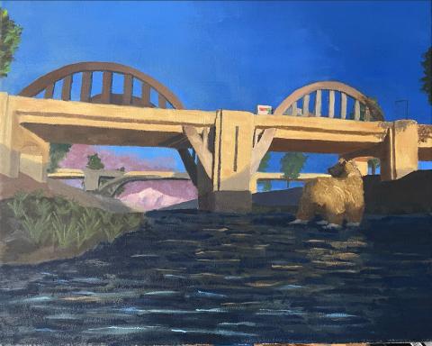 Luciano Giammalvo's piece, “6th Street Bridge”