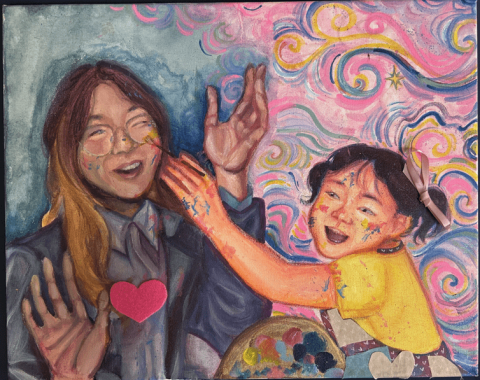 Joy Han's piece, “Cherishing Childhood”
