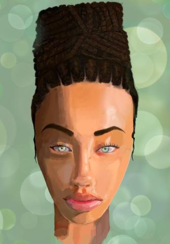 Kensie Brownson, "LA Woman with Crown."